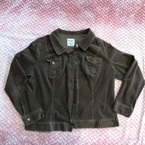 Stretchy corduroy looking jacket.